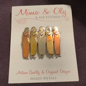 NWT Brooch Pin Sisters Friends Valentine’s Day Galentine’s Birthday Shower Thank